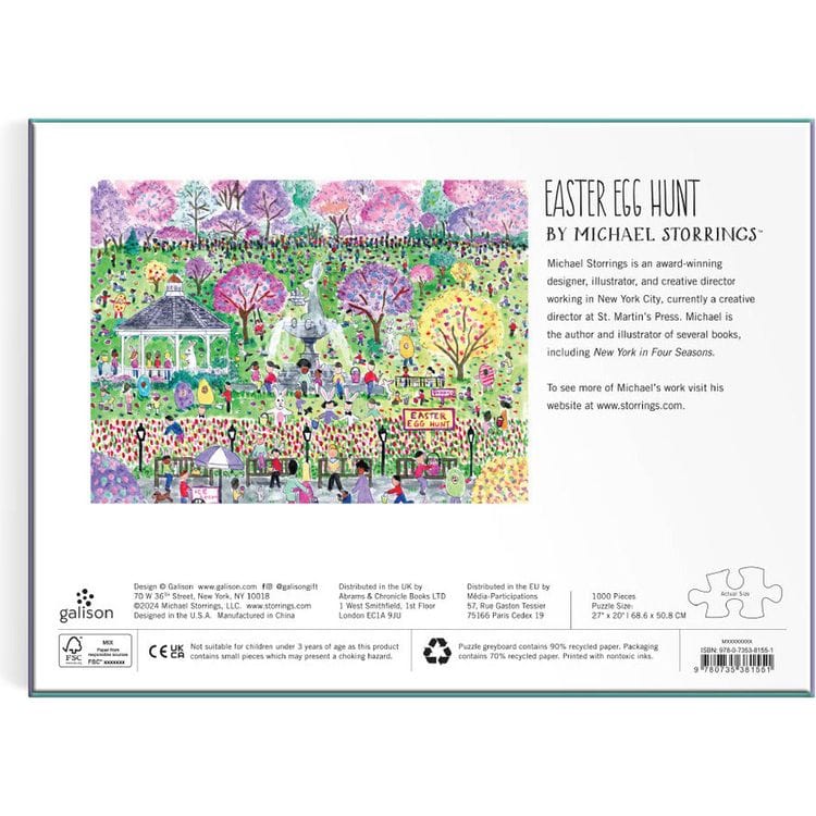 Michael Storrings Easter Egg Hunt 1000 Piece Puzzle