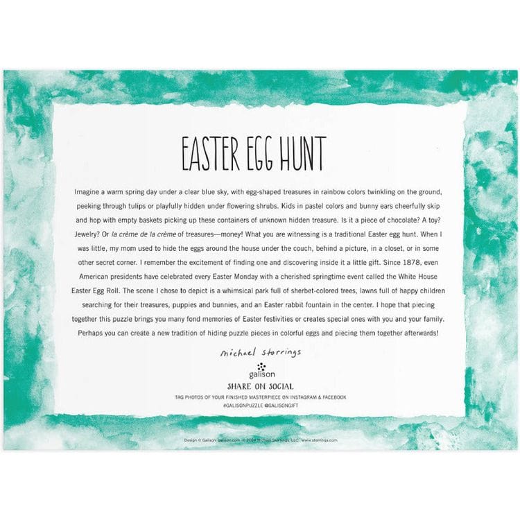 Michael Storrings Easter Egg Hunt 1000 Piece Puzzle