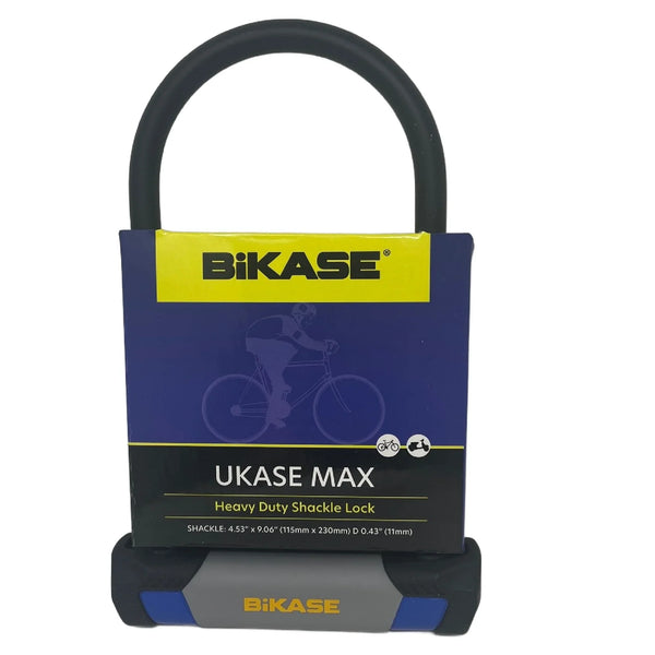 UKASE MAX - Heavy Duty Shackle Lock - Shackle: 4.53" X 9.06" (115mm X 230mm) Dia 0.43" (11mm)